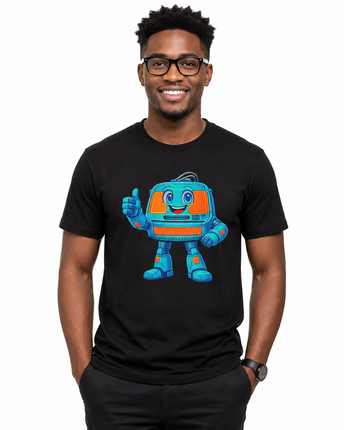 Bot Head The Computer Case DryBlend® T-Shirt