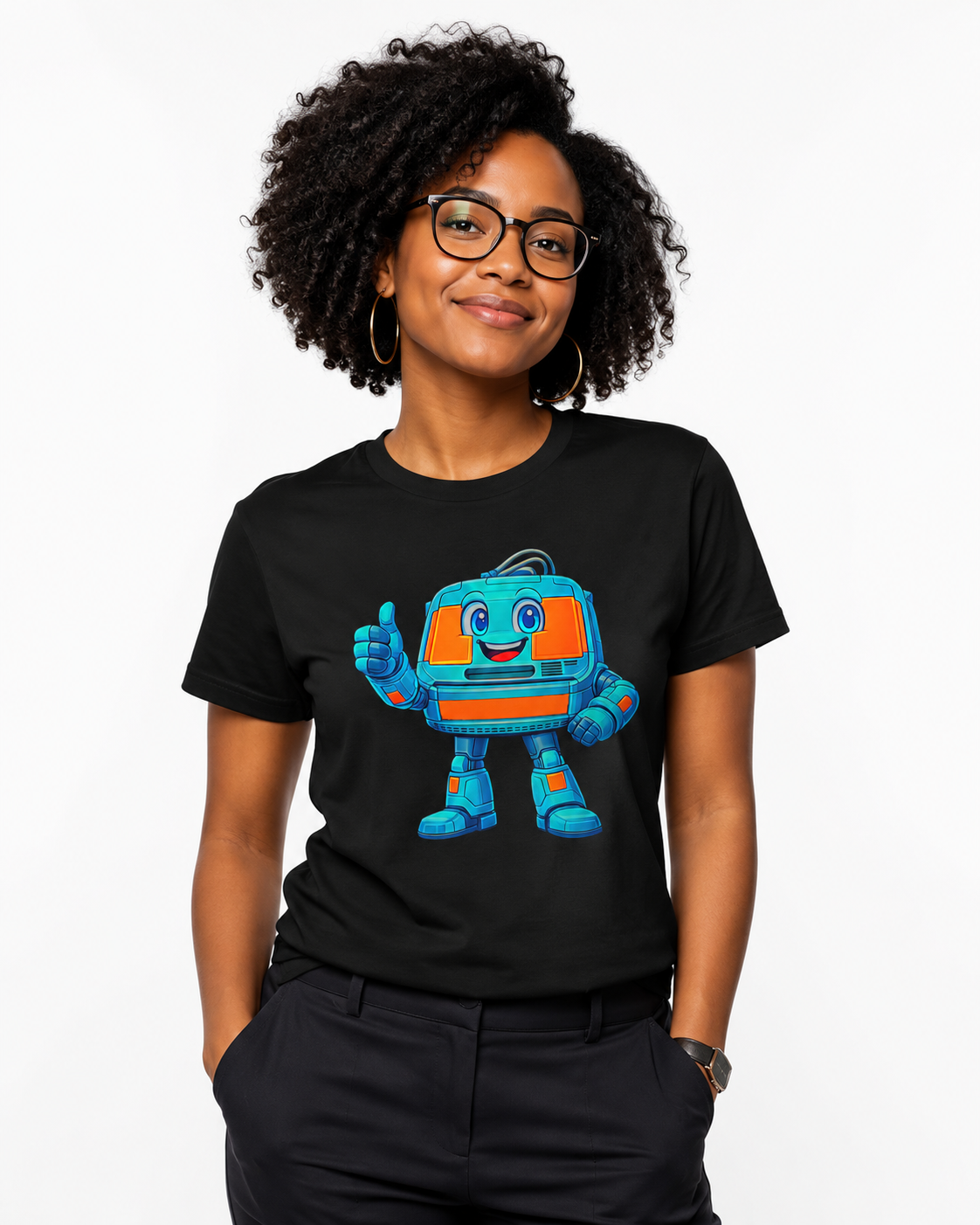 Bot Head The Computer Case DryBlend® T-Shirt