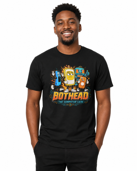 Bot Head The Computer Case Graphic Unisex T-Shirt