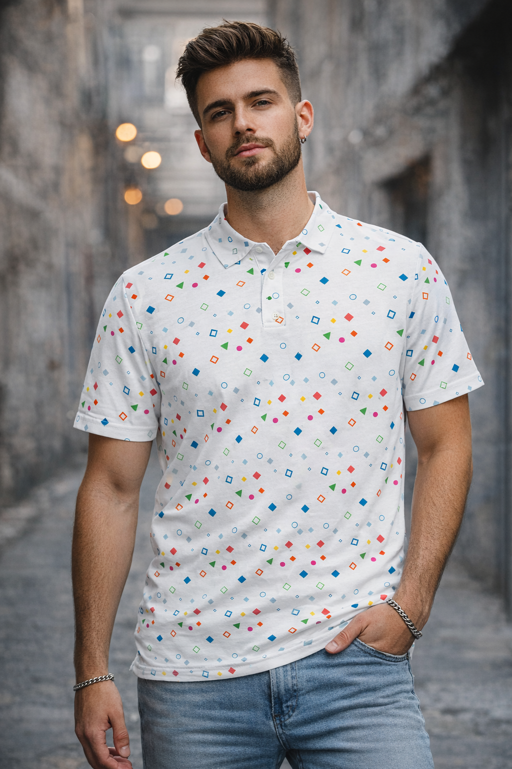 The Byte Spark Bomber Polo – Unisex Tech- Shirtslim fit polo